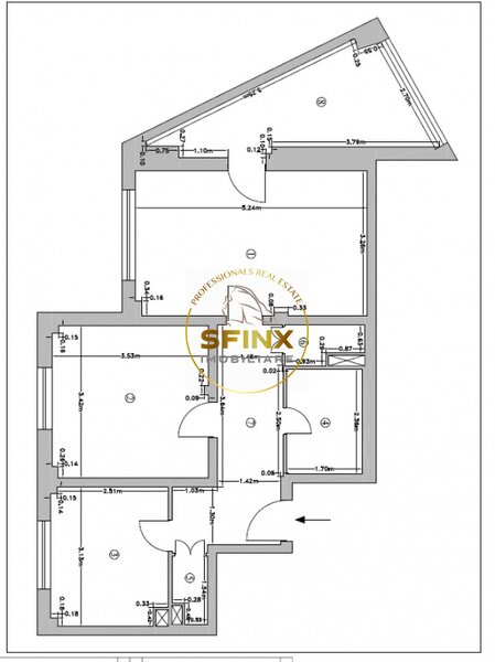 Iancului Unic: 2 camere cat 3!  61,7mp   decomandat